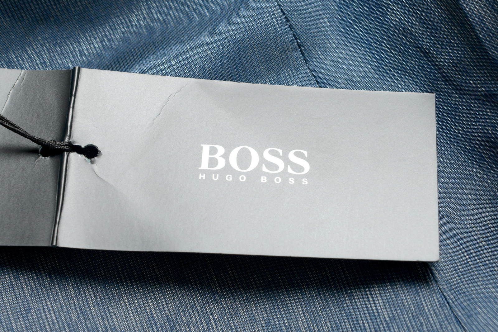 Pre-owned Hugo Boss Men's "hutson5/gander2" Slim Fit 100% Wool Blue Two Button Suit