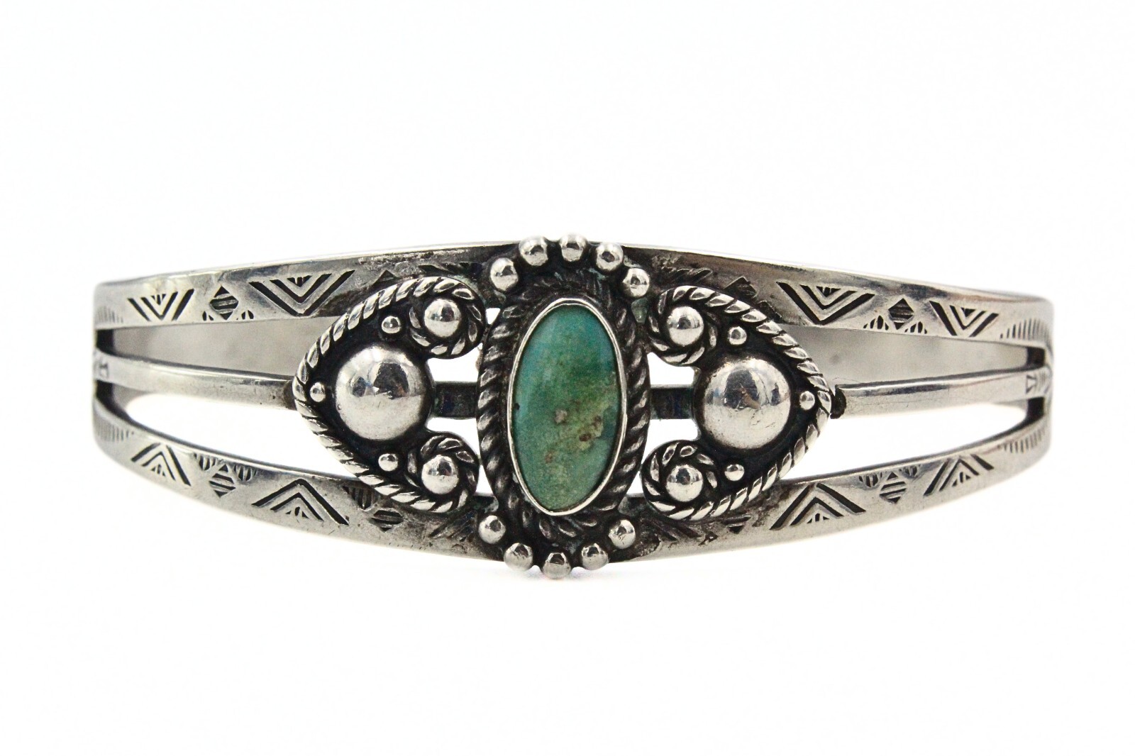 Vintage Fred Harvey Era Sterling Silver Navajo Royston