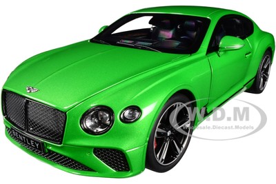 2018 BENTLEY CONTINENTAL GT APPLE GREEN MET. 1/18 DIECAST MODEL CAR NOREV 182784