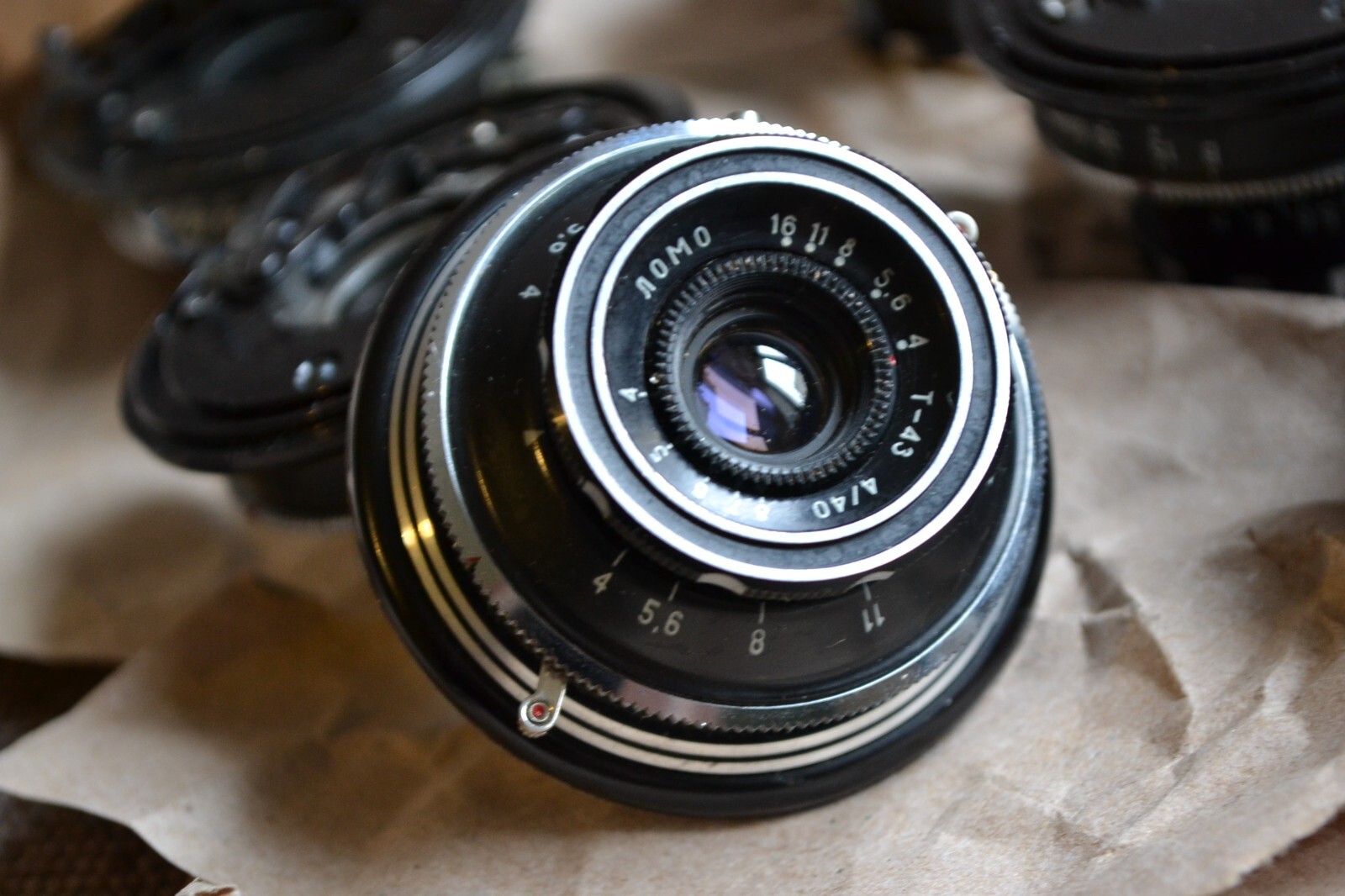 SERVISED! Shutter LOMO Lens T-43 40mm f/4 with Vintage Smena
