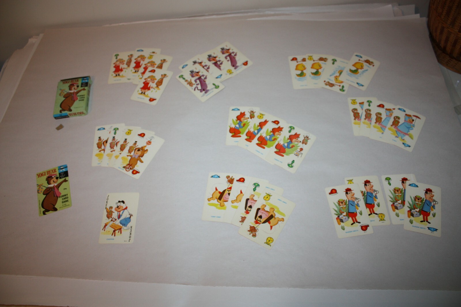 Yogi Bear Rummy Card Game, ED-U-Cards 1961