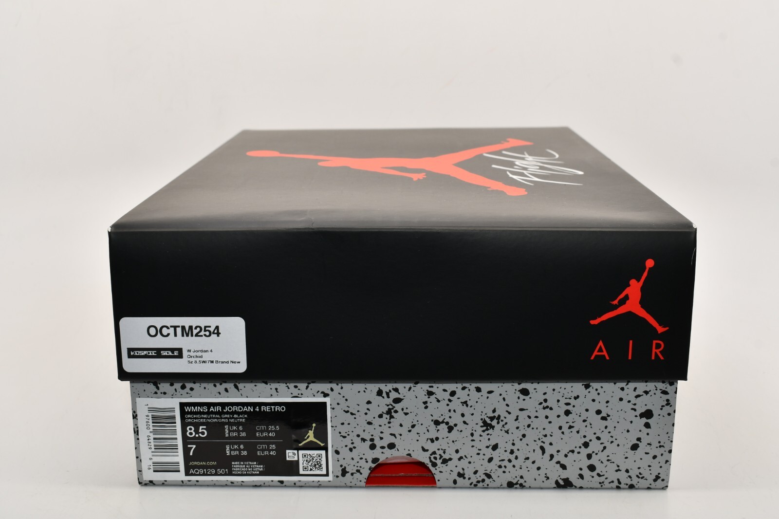 Pre-owned Jordan Women Air  4 Retro Orchid Style Aq9129-501 Size 8.5 In Purple