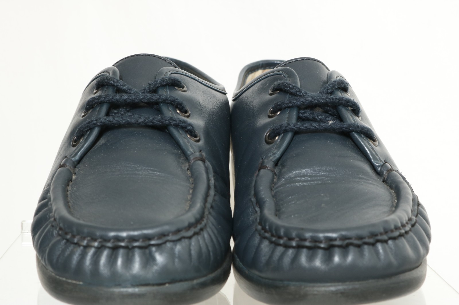 SAS Siesta Navy Moc Toe 3-Eye Oxford Off Step Sole 309350 Women's US 6