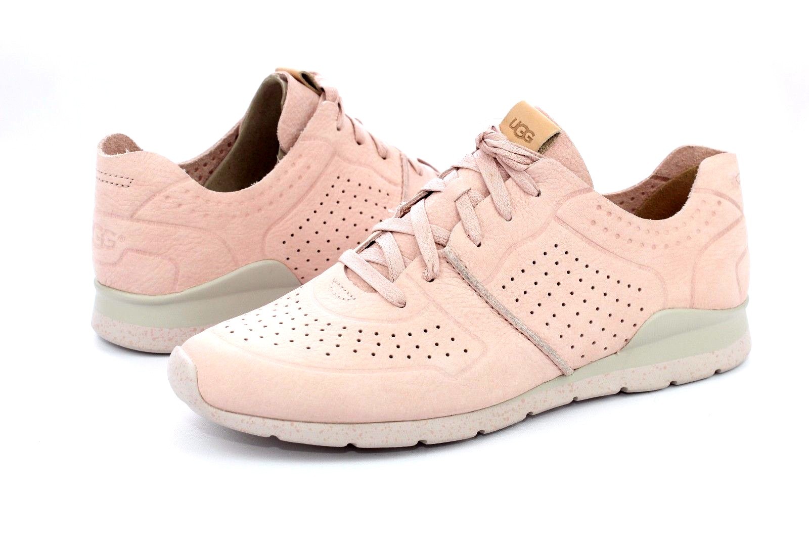 UGG AUSTRALIA TYE LEATHER NUBUCK QUARTZ FASHION SNEAKERS