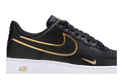 NIKE NIKE AIR FORCE 1 '07 LV8 'METALLIC SWOOSH PACK - BLACK' DA8481-001