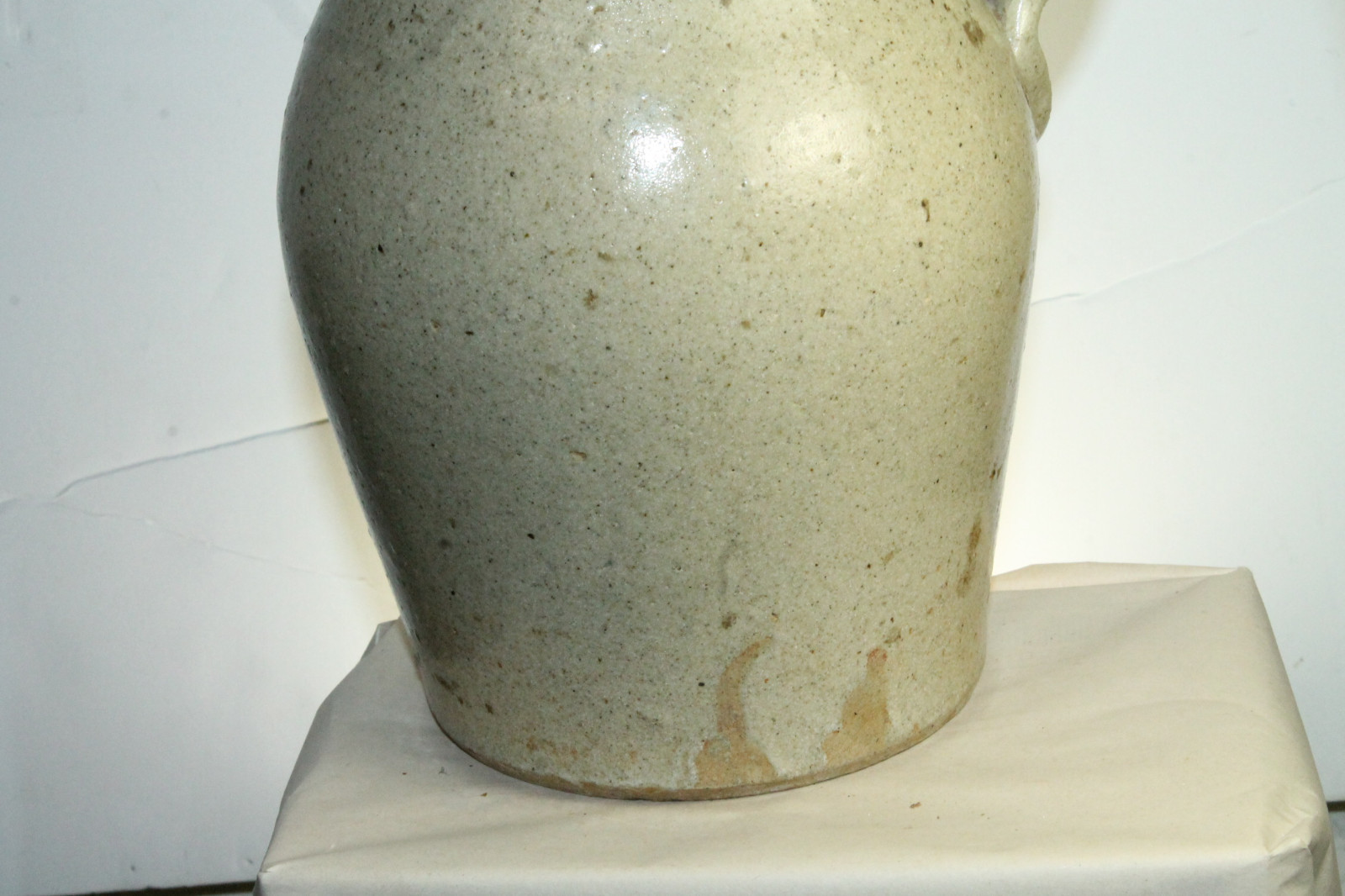 ANTIQUE SOUTH CAROLINA SOUTHERN POTTERY HAND THROWN PITCHER EDGEFIELD ?