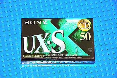 SONY  UX  S  50  VS.  V   TYPE II    BLANK CASSETTE TAPE (1) (SEALED)