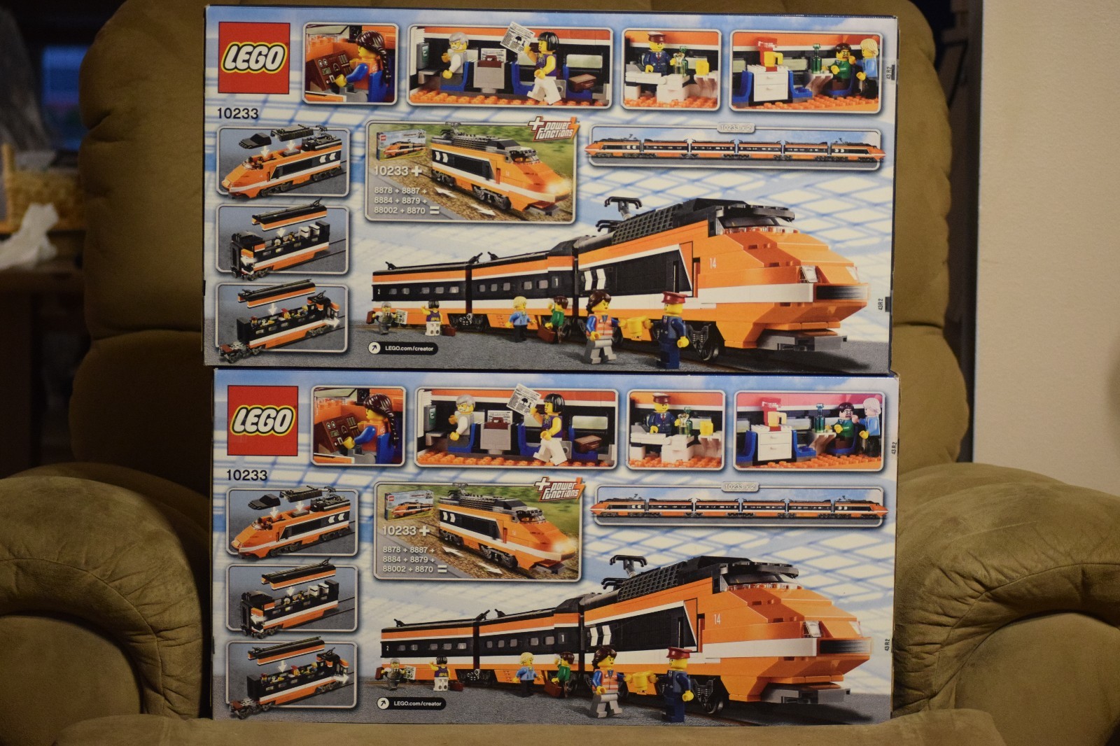LEGO #10233 Horizon Train-2 sets -One Motorized-w/Instructions & Boxes