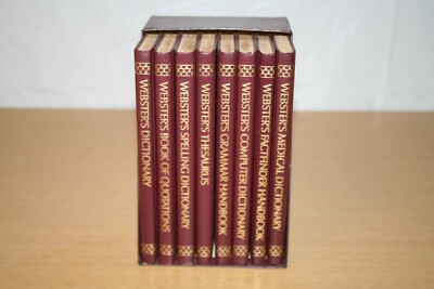 Webster's Comprehensive Desk Reference Library - 8 Books in Holder - Y3