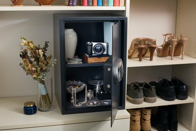 AdirOffice Security Safe with Digital Lock Black 2.32 Cubic Feet