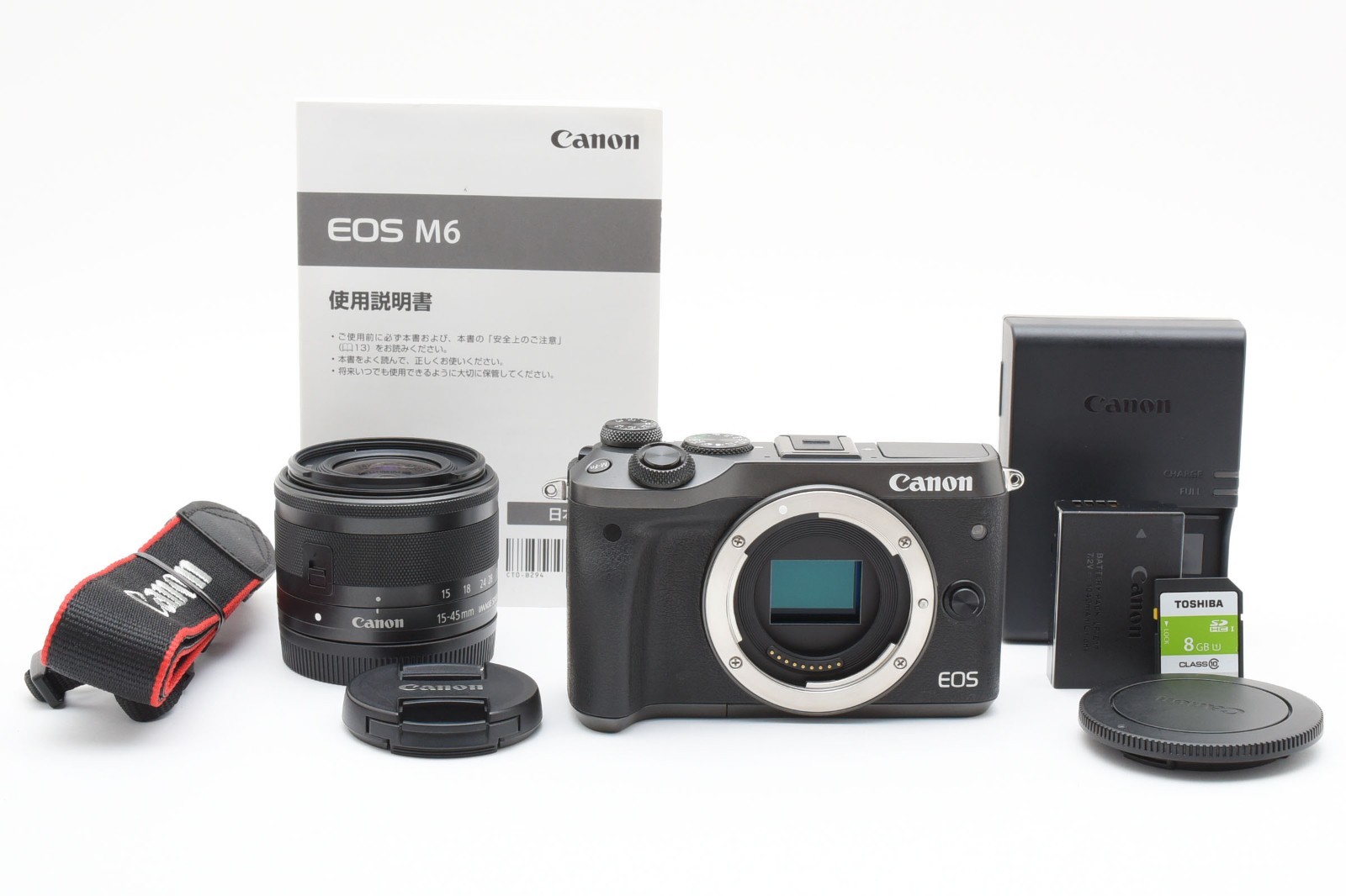 キヤノン EOS M6 w EF-M15-45mm #C345 Near Mint] Canon EOS M6 Mirrorless Camera w EF-M15-45mm From