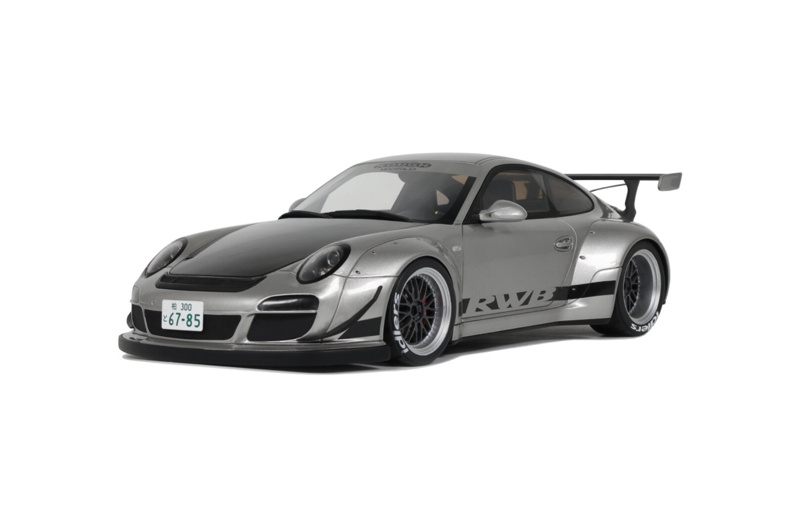 1/18 GT Spirit Porsche 911 997 RWB Abu Dhabi in Silver from