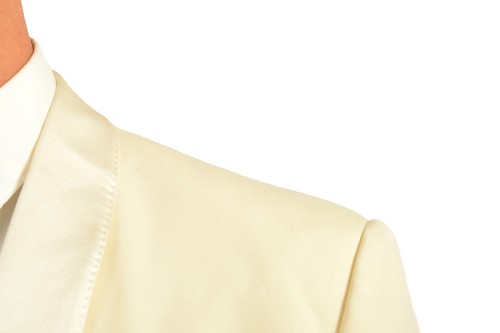 Pre-owned Dolce & Gabbana Men's "martini" Ivory Silk Wool Tuxedo Suit Us 44r It 54r In White