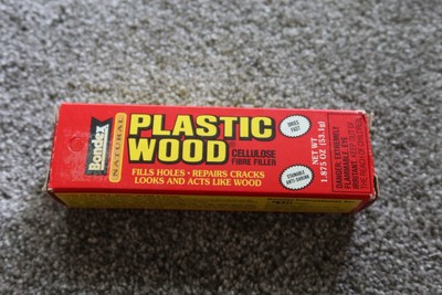 Vintage 1997 Bondex Natural Plastic Wood Filler Paintable Wall Nail Holes w/ Box