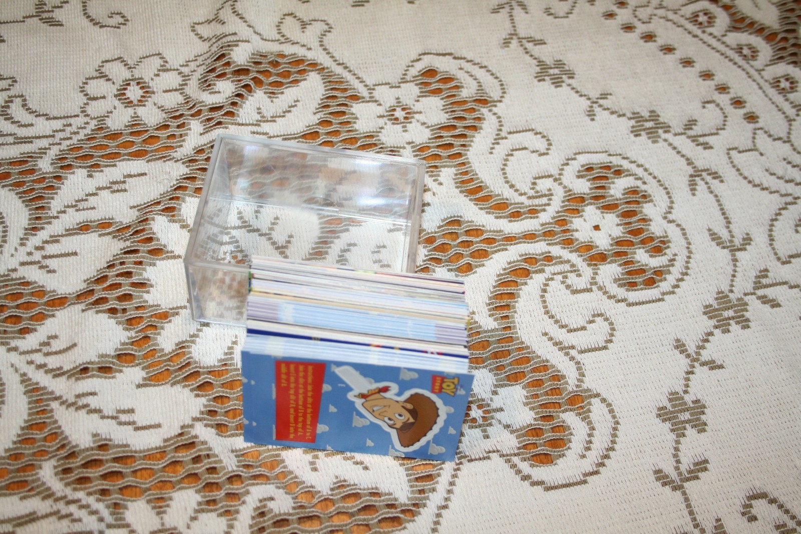 WALT DISNEY TOY STORY 1995 SKYBOX TRADING CARDS 86 cards in plastic collector bx