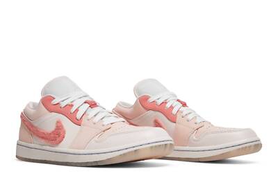 Pre-owned Jordan Air  Wmns Air  1 Low Se 'mighty Swooshers' Dm5443-666 In Pink