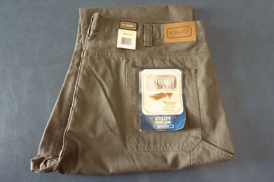 C.E. Schmidt Men's  46 x 30 Utility Work Jeans Relaxed Fit  Olive Green Tone