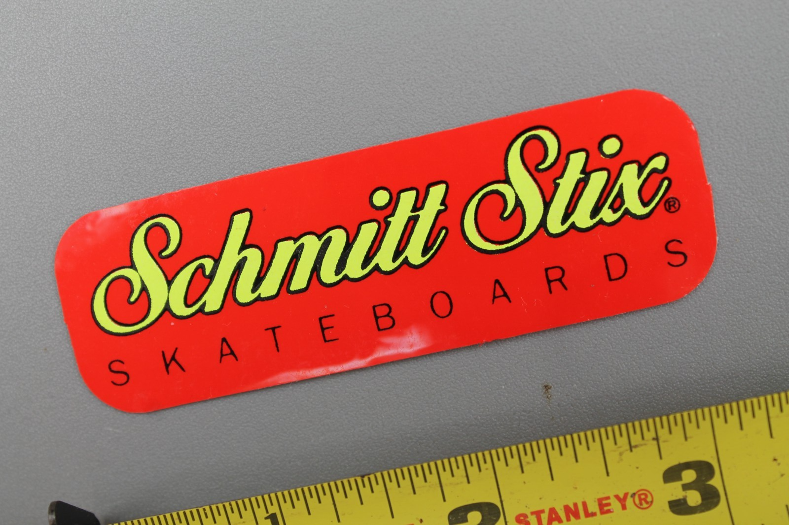 Schmitt Stix Skateboards Red Yellow 80's OG Z86A Vintage
