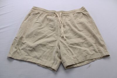 Marine Layer Men's Saturday Stretch Selvage Beach Shorts JL3 Sand Size XL NWT