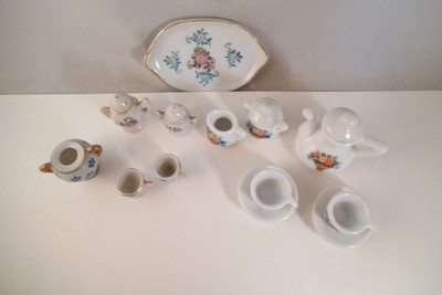 Vintage Mixed Miniature Tea Set Lot Teapot Occupied Japan