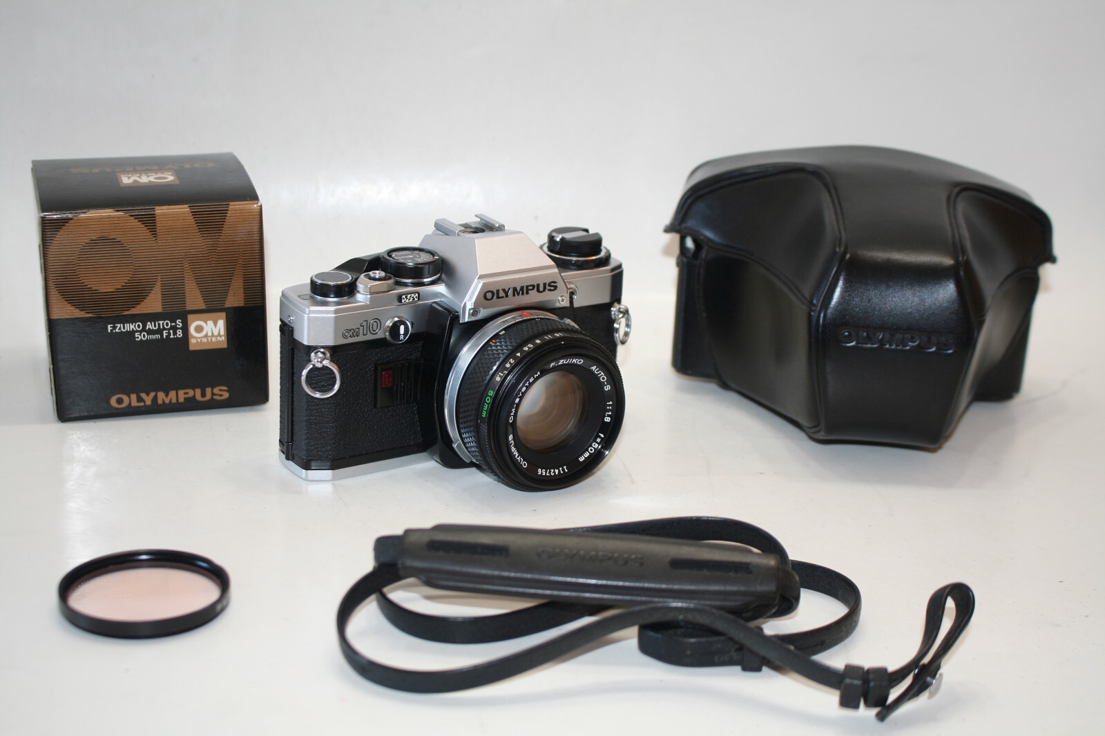 OLYMPUS OM 10 Camera w/ OLYMPUS F ZUIKO 50mm F1.8 AUTO-S