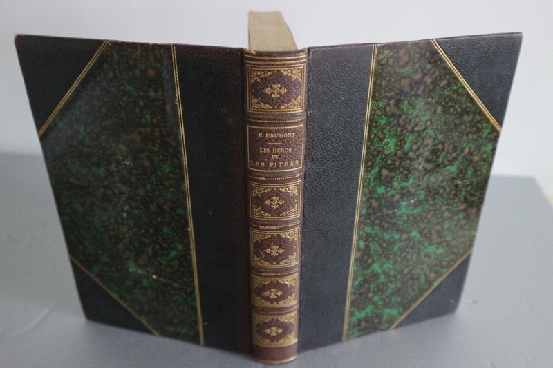 Livre Edouard Drumont Heros Et Pitres 1900 Eo     Envoi SignÃ© Auteur A Marolles