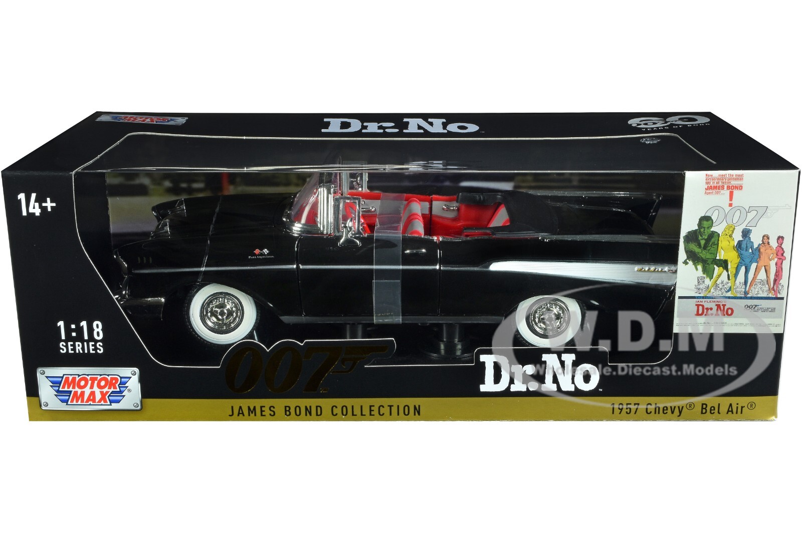 ダイキャストカー 1/18 1957 CHEVROLET BEL AIR 1957 CHEVROLET BEL AIR CONVERTIBLE BLACK JAMES BOND 007 1/18