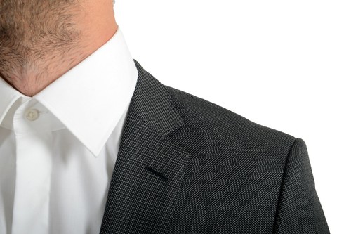 Pre-owned Hugo Boss "hutson5/gander3" Men's 100% Wool Slim Two Button Suit In Gray