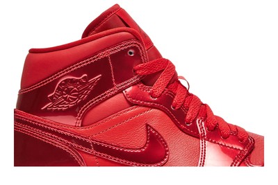 Pre-owned Jordan Air  Wmns Air  1 Mid Se 'university Red Pomegranate' Dh5894-600 In White