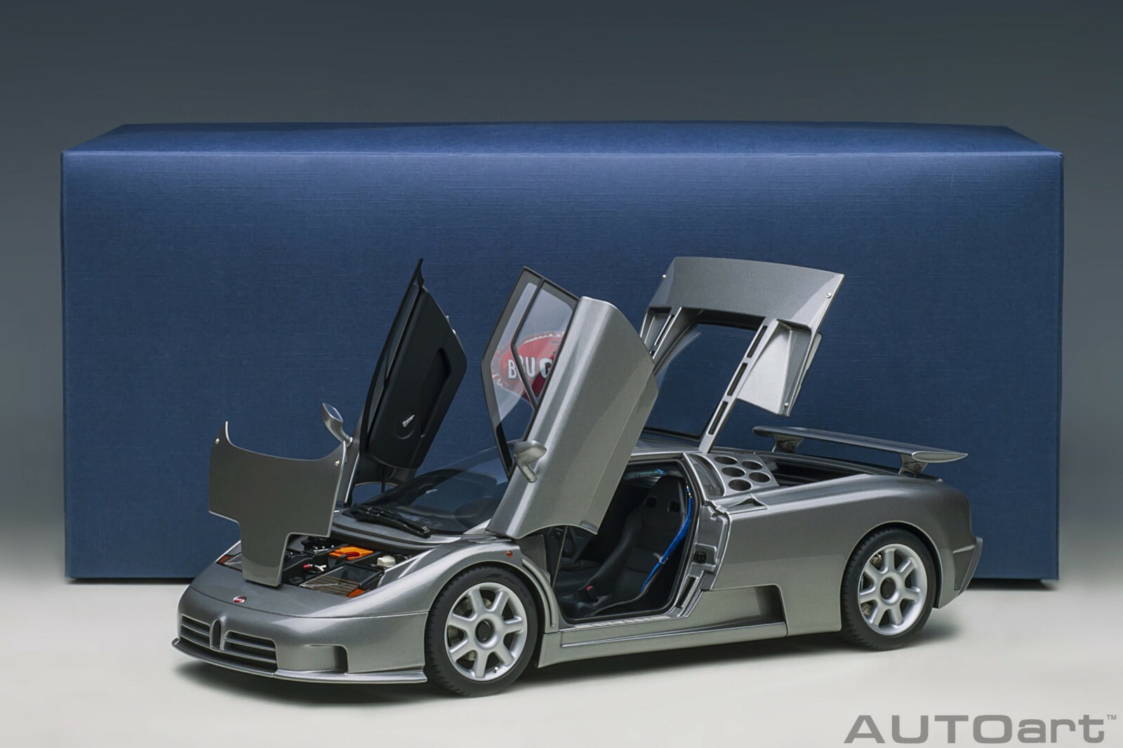 Autoart Bugatti EB110 SS Grigio Metallizzato 1/18 Scale New