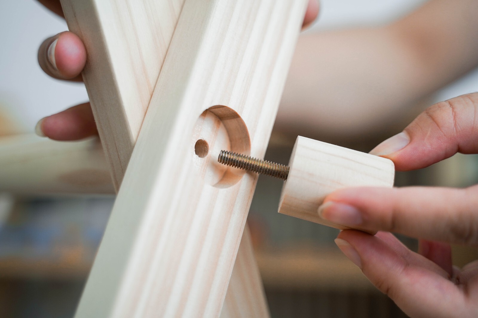 Montessori Wooden Baby Gym Set by The Gorilla Dad Brand