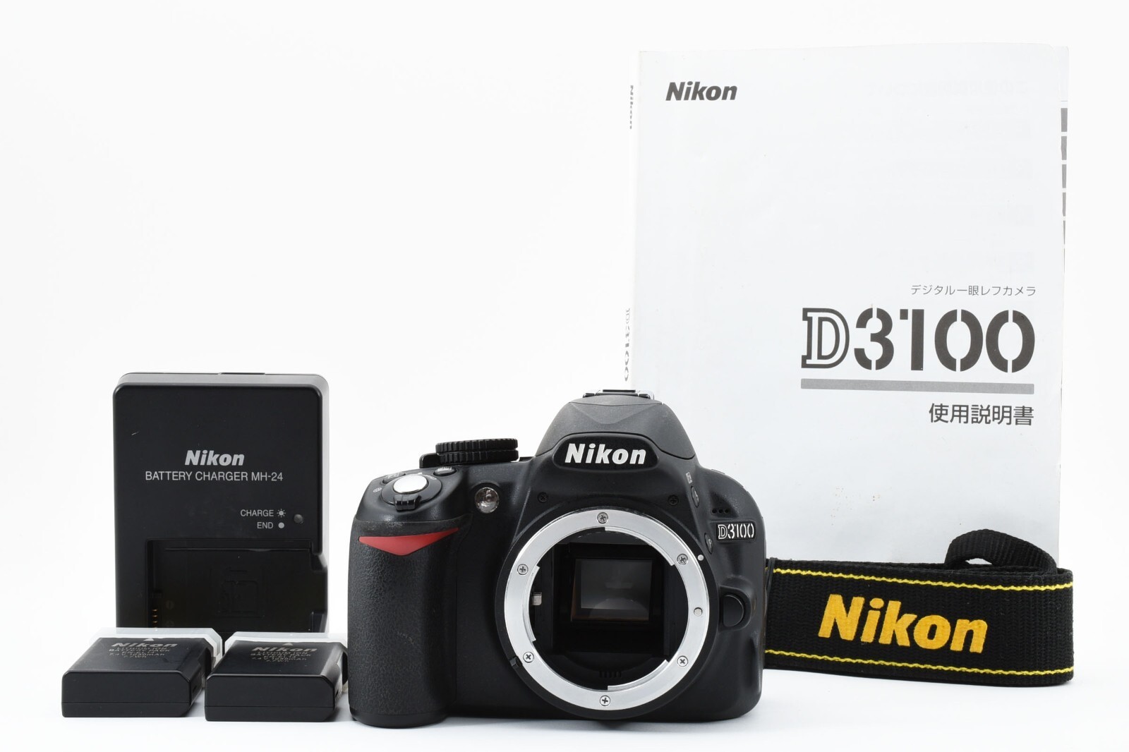 nikon d3100 body ### some LCD burn and yellowing on the left