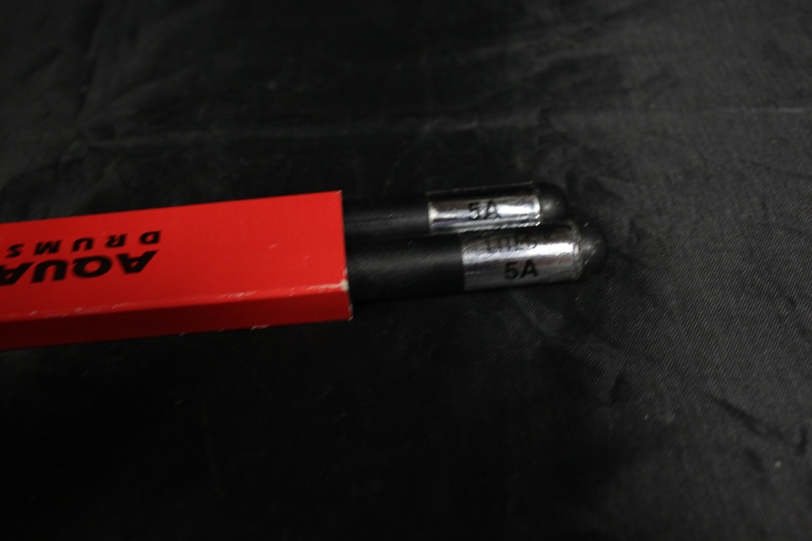 Pair of Drum Sticks. Aquarian 5A Lites All Black