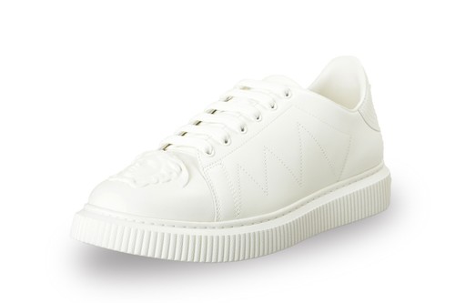 Versace★素敵！Medusa Logo Rose & White Leather Sneakers Versace Women's Medusa Logo Pink & White Leather Sneakers