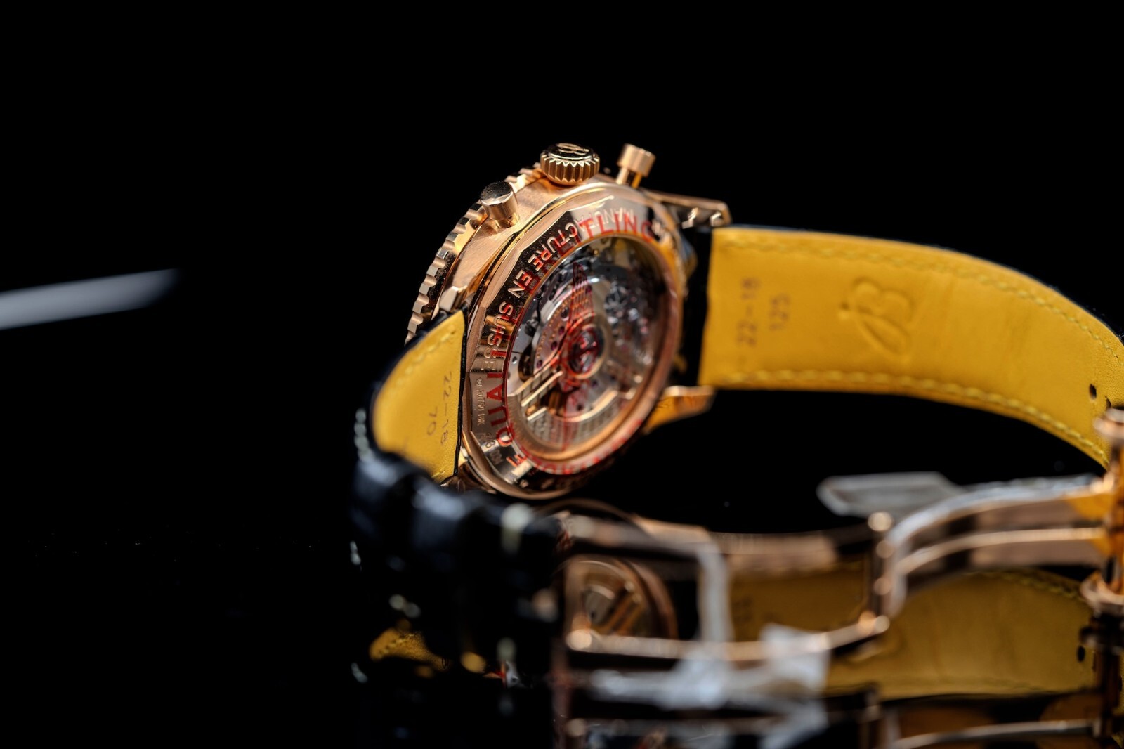 Pre-owned Breitling Navitimer B01 2024 Clean Chronograph Rose Gold Black Rb0138 43mm Watch