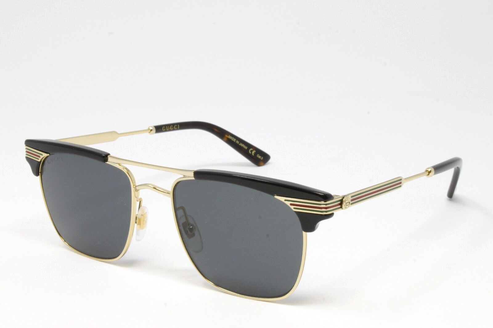美品 グッチ GUCCI サングラス GGマーク GG0287S 度なし Amazon | [グッチ] ｻﾝｸﾞﾗｽ GG0287S メンズ ブラック/ゴールド