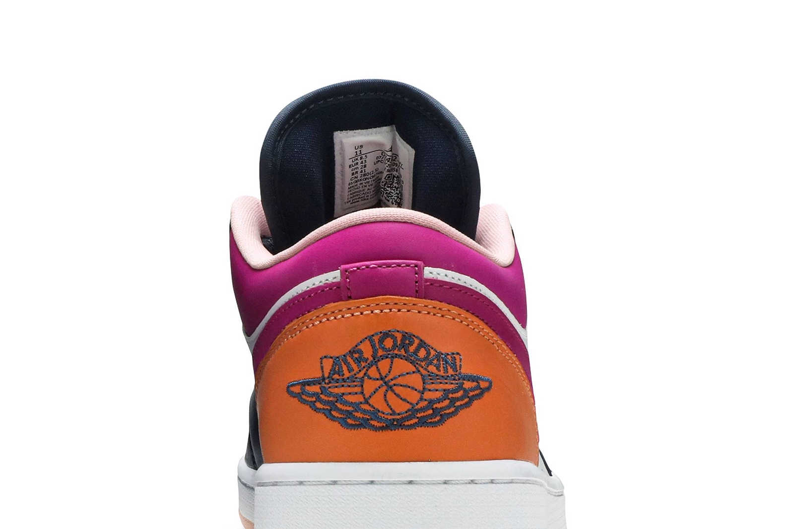 Pre-owned Jordan Air  1 Low Se 'mismatched - Purple Magenta' Dj4342-400 Women's Shoes In White