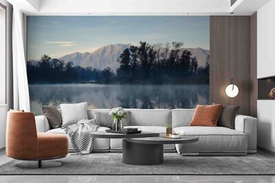 3D Tree Mountain Sea Sky Grass Self-adhesive Removeable Wallpaper Wall Mural 47