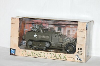 NEW-RAY Classic Tank M16 tank Die-cast métal échelle 1:32 Batterie US Army