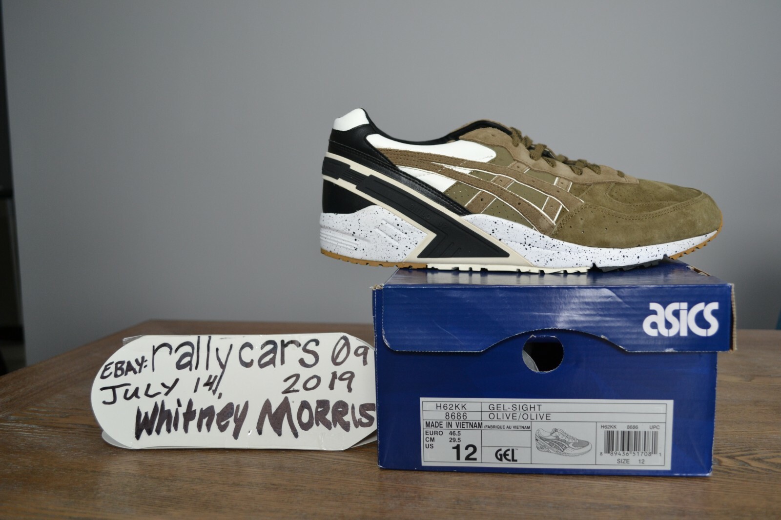 オウ ASICS Gel Sight Olive Crown US 12 H62KK new in box | eBay