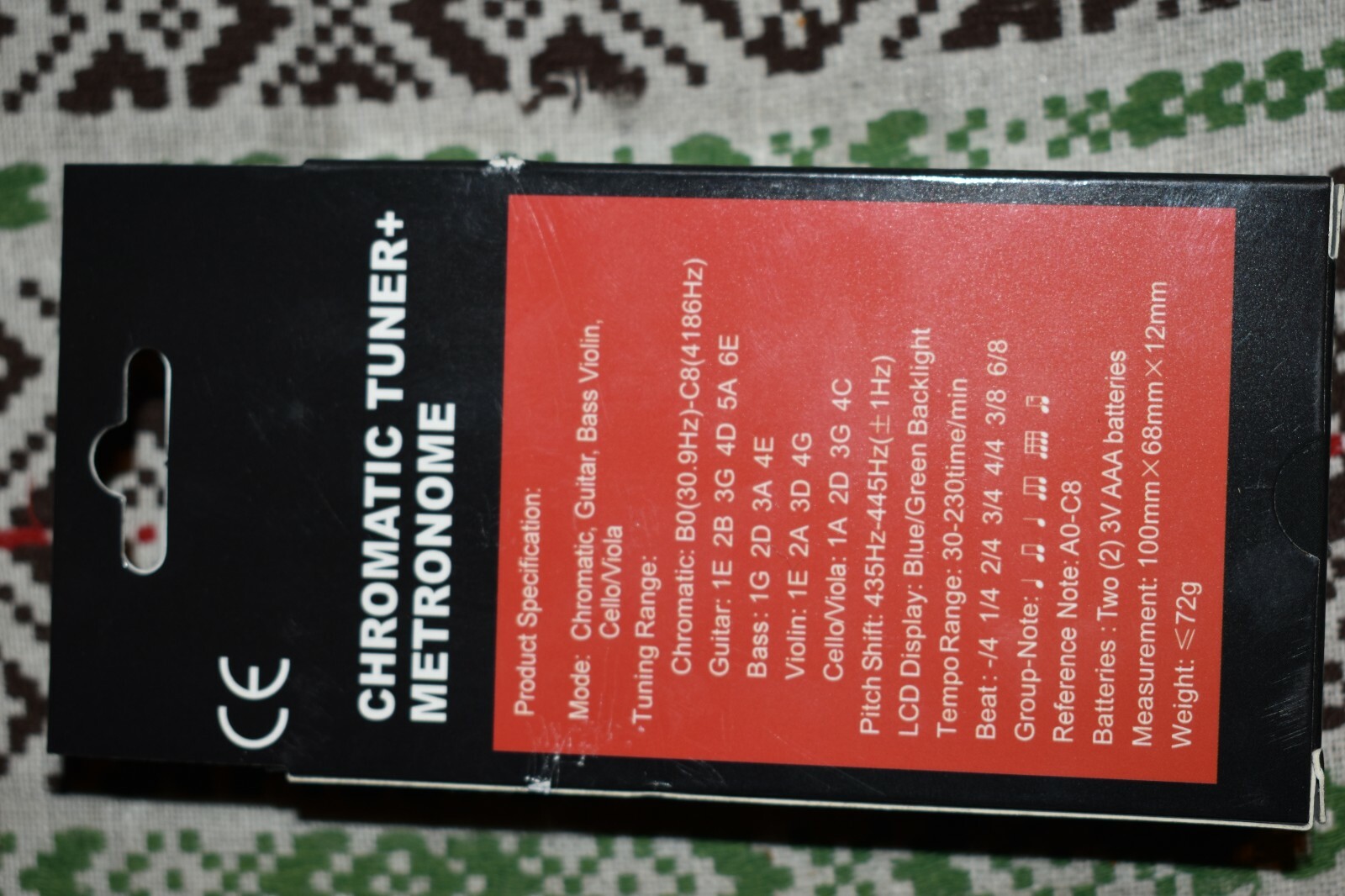 Cecilio 92-D Chromatic Tuner/Metronome NEW SEALED with Batteries