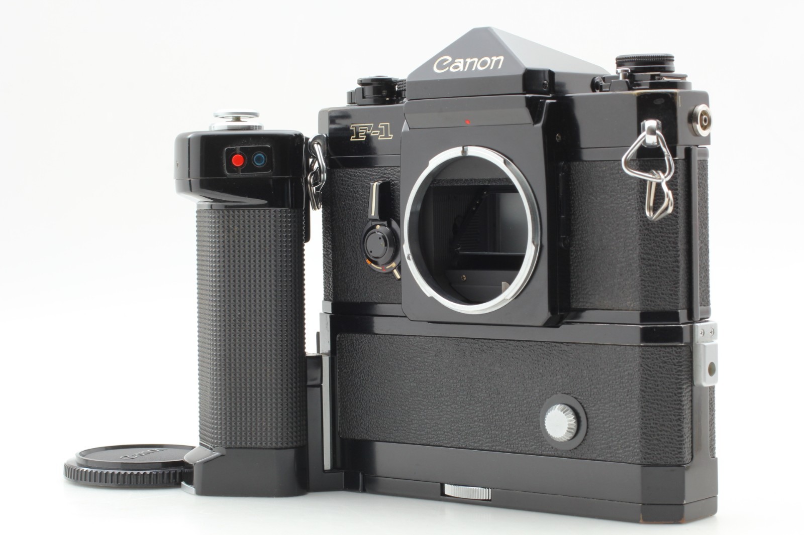 [ジャンク]Canon F-1 ブラック ジャンク品 Canon F-1 ＋パワーワインダーF ジャンク品 付き