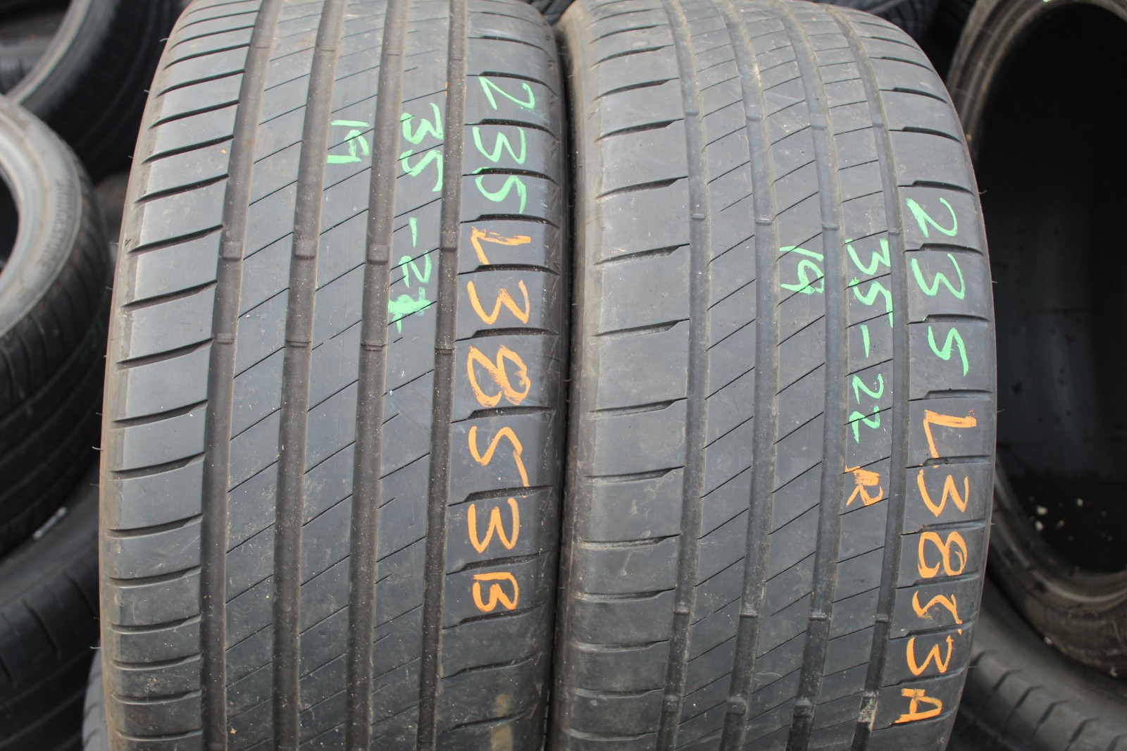 235 35 19 Bridgestone, Potenza S005, XL, 91Y, x2 A Pair 5.5mm (F1_tyres) L3853