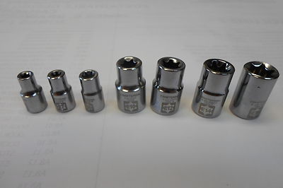 Craftsman OUTSIDE TORX  3/8 DRIVE E-16,14,12,10     1/4 DRIVE  E-8,7,6