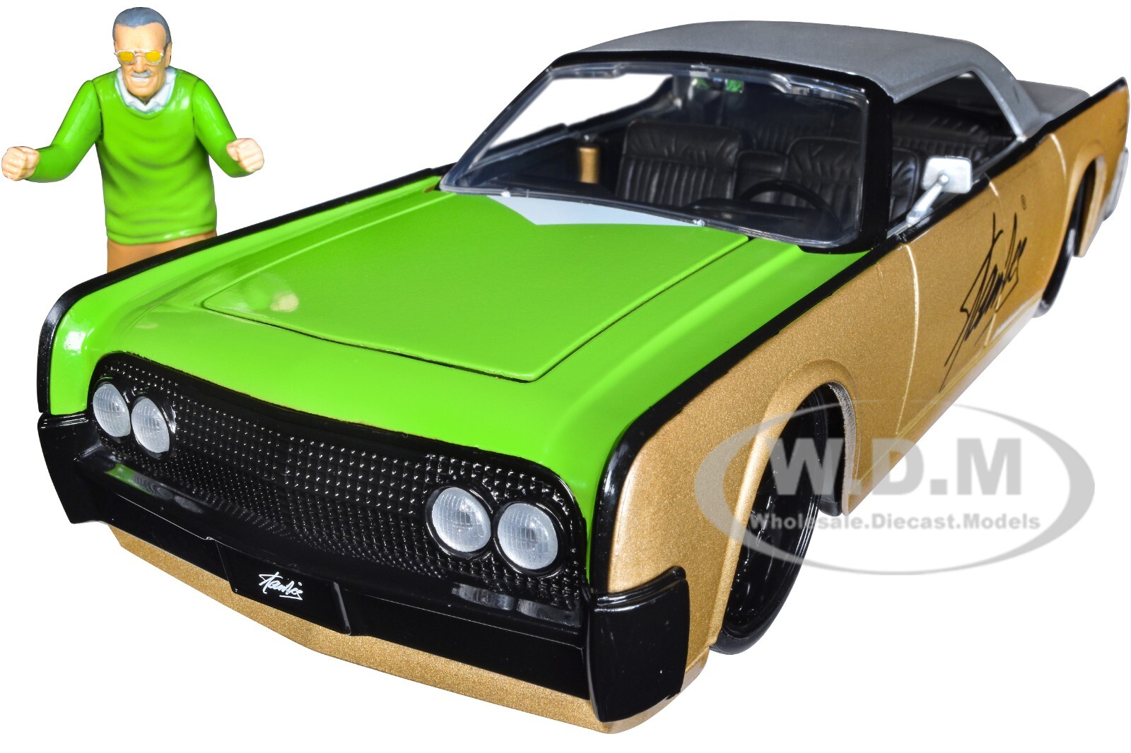 Jada ミニカー　ダイキャストカー リンカーンコンチネンタル1963 1/24 楽天市場】ミニカー 1/24 スタンリー フィギュア 付き JADA TOYS