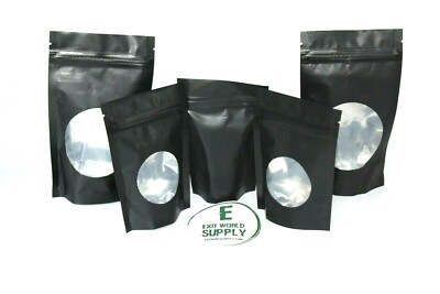 Exit World Smell Proof Barrier Mylar 1/4 oz Bag (50 pcs) Heavy Duty