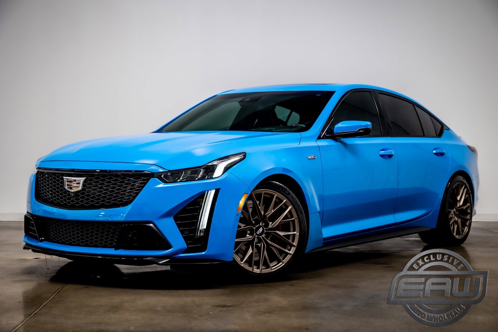 2022 Cadillac Ct5v Blackwing 4892 Miles Electric Blue 4dr Car