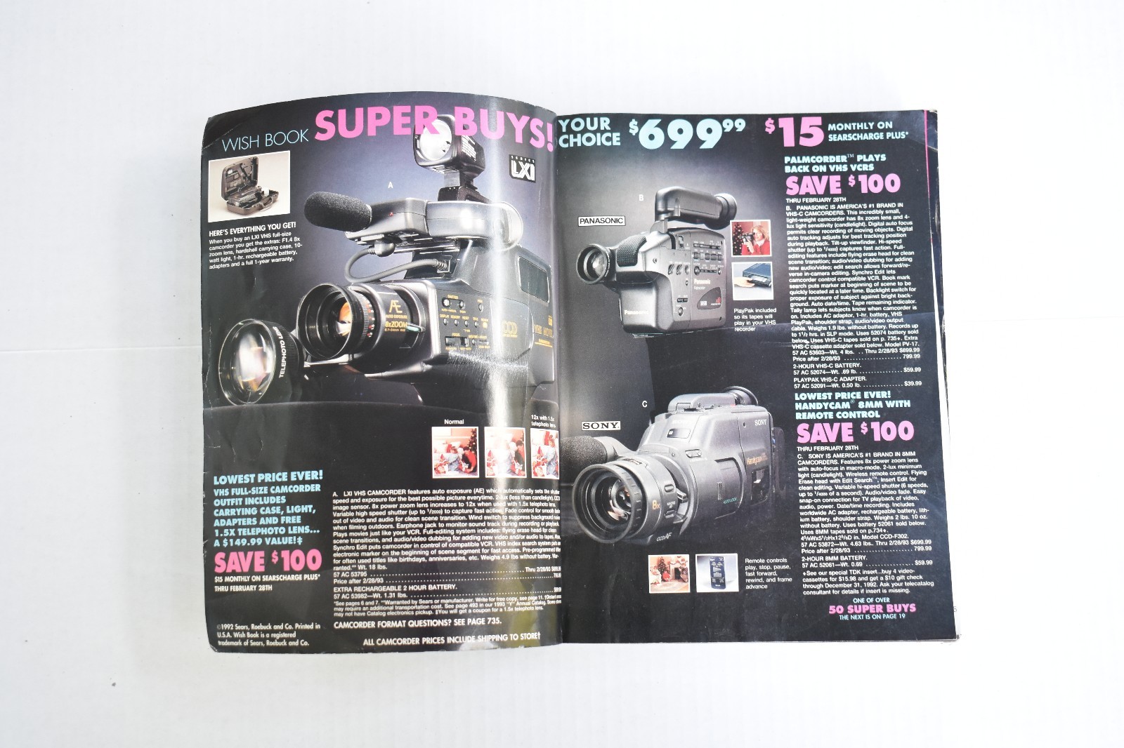 SEARS CATALOG WISH BOOK 1992 Vintage Sears Roebuck Department Store Collectible