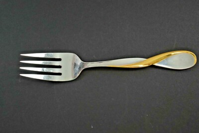 ONEIDA GOLDEN AQUARIUS SERVING FORK 8 1/2''  USA