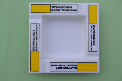 cendrier plastique PLASTOREX 1970' SCHNEIDER Radio Télévision - Rumilly 74
